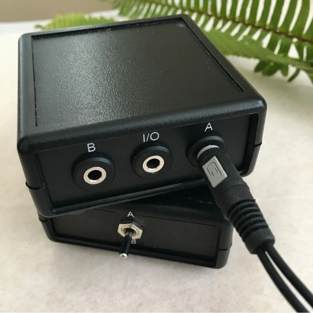LP Bundle A/B Audio Switch Box + Headset Splitter Cable Headphone/Microphone
